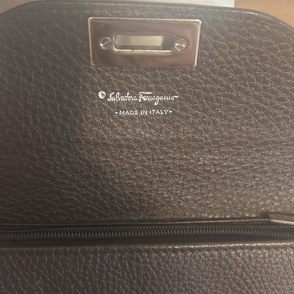 Salvatore Ferragamo Continental Wallet - Brown Leather & Silver Hardware - Picture 5 of 5